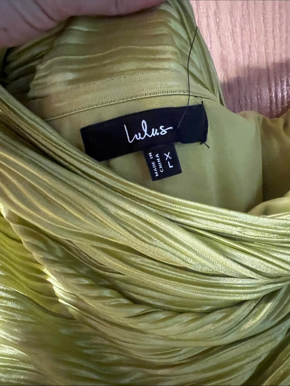 LULUS Poised Performance Chartreuse Plisse One-Shoulder Maxi Dress - Picture 3 of 8